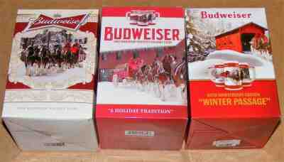 2014-2018-2019 Budweiser Holiday stein Christmas beer mug series 