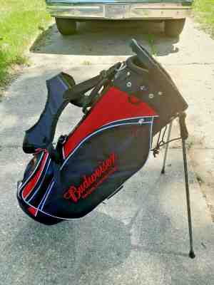 budweiser promotional golf bag with rain hood-free shipping- made by RJ Golf