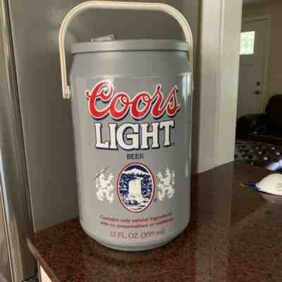 Kooler Kraft Coors Light Can Plastic Beer Cooler 20”x14” Vintage