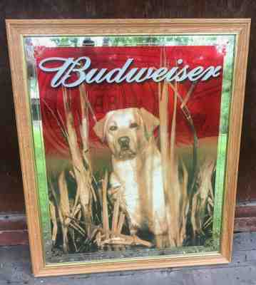 Budweiser Yellow Lab Outdoor Collection Mirror - “Brand New Condition View Pics