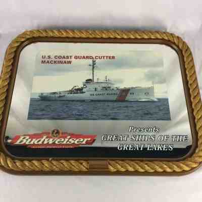 BUDWEISER COAST GUARD CUTTER MIRROR GREAT LAKES