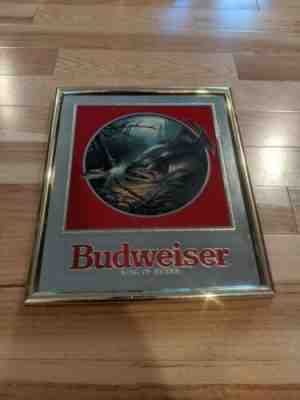 Budweiser Beer Wildlife Mirror Sign Fish 