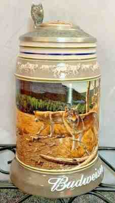 New BUDWEISER STEIN, CS536, WOLF PACK SERIES