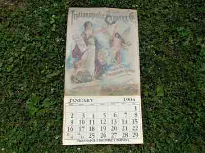 Antique Indianapolis Brewing Company Calendar 1904