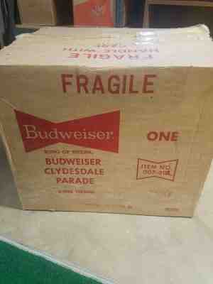 NEW IN BOX BUDWEISER CLYDESDALE PARADE MOTION CAROUSEL