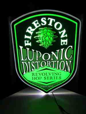 New Firestone Walker Luponic Distortion Motion Led Beer Beer Sign Light Bar 