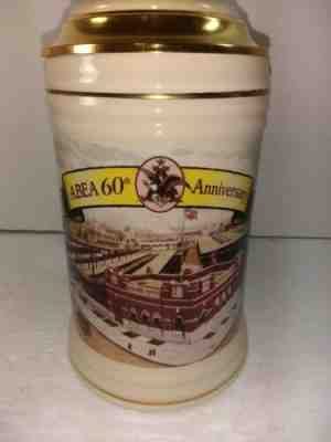 1998 BUDWEISER  ABEA COMMEMORATIVE STEIN - 60TH ANNIVERSARY 1938-1998