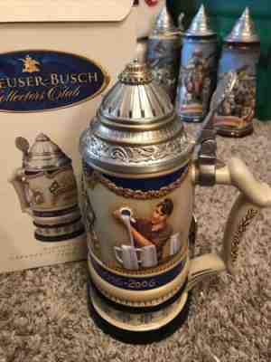 ANHEUSER-BUSCH 50th ANNIVERSARY CERAMARTE STEIN 1956-2006 CB39 W/ BOX & COA