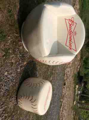 Budweiser Beer Promo Chair & Matching Ottoman Very Nice