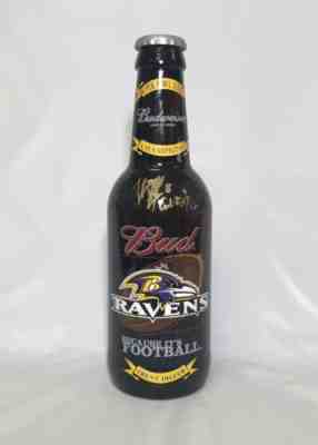 Ravens Trent Dilfer Signed Super Bowl Budweiser Large Beer Bottle Football