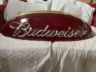 Budweiser Beer Bottle Light Bar Pool Table Hanging Advertising Lamp Dated 2006