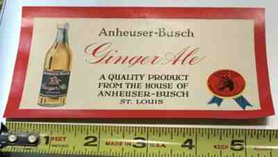 1920’s Budweiser Beer Ginger Ale Soda small add - St. Louis Missouri