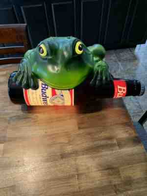 Vintage 1996 Budweiser Frog Light