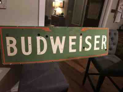 Large Original Budweiser Porcelain Neon Sign