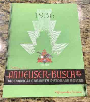 1936 Budweiser Beer Mechanical cabinets brochure w/documents - St.Louis Missouri