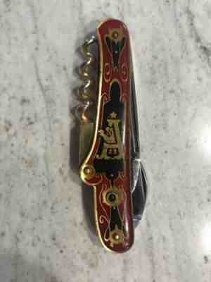 VINTAGE ADOLPHUS BUSCH - ANHEUSER BUSCH BREWING CO- POCKET KNIFE WITH PEEPHOLE