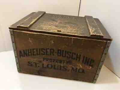 Vintage Budweiser Wooden Crate Box Centennial 1876-1976 Anheuser Busch