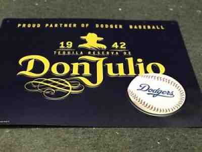 Don Julio 1942 /dodgers 3D Tin Metal Sign 23/18 In Brand New