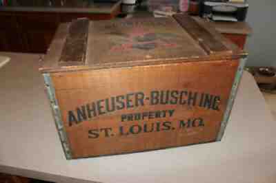 Vintage Budweiser Wooden Crate Box Centennial 1876-1976 Anheuser Busch