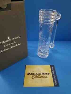 2007 Waterford Crystal Stein Anheuser Busch Budweiser with American Eagle CS675