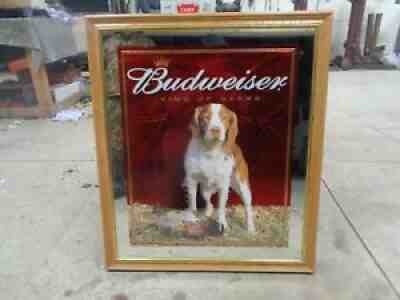 Budweiser beer dog mirror