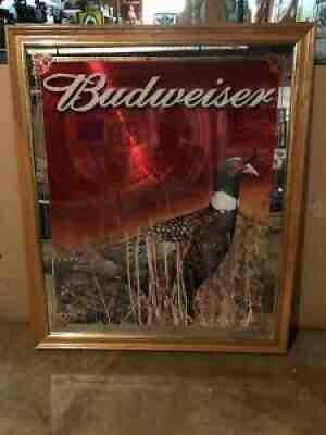 Budweiser Pheasant Hunting Beer Mirror