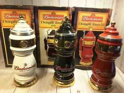 Budweiser Anheuser Busch Draught Tower STEINÂ  I, II and III CS615 CS542 CS461