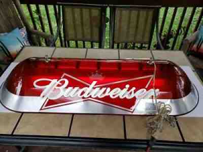 2008 Budweiser BOWTIE Pool Table Light Lamp! Brand 55