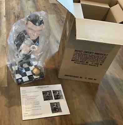 RARE NEW Budweiser Beer 2005 BUD SMILING CHARLIE BAR FIGURINE STATUE Man Cave