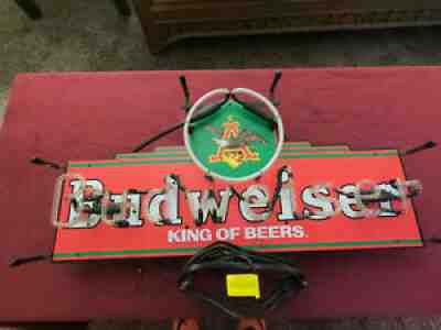 Budweiser beer neon light up 30