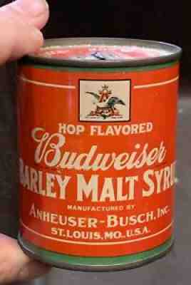 Budweiser Beer Barley malt syrup can bank - St. Louis Missouri