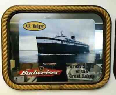 BUDWEISER BADGER MIRROR GREAT LAKES