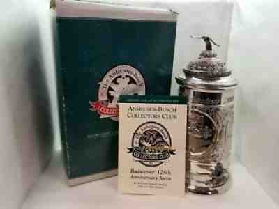 Budweiser 125th Anniversary Stein; Collectors Club