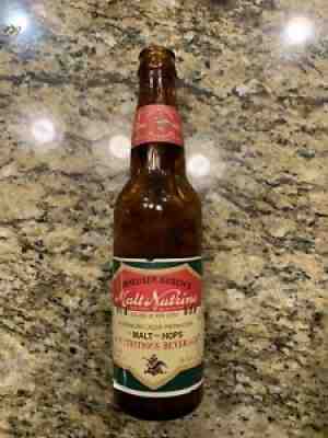 Budweiser Beer Anheuser Busch Malt Nutrine - Wrong bottle - St. Louis Missouri