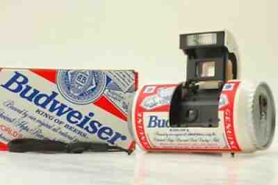 NOS MINT IN BOX BUDWEISER BEER CAN VINTAGE FILM CAMERA FROM JAPAN