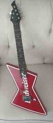 Red Budweiser Decorative Guitar Bar Sign SHIPS FAST Buy It Now (Barely Used)