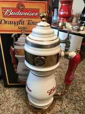 Budweiser Anheuser Busch Draught Tower Stein I 2001 CS461 w/ Box ARTIST SIGNED