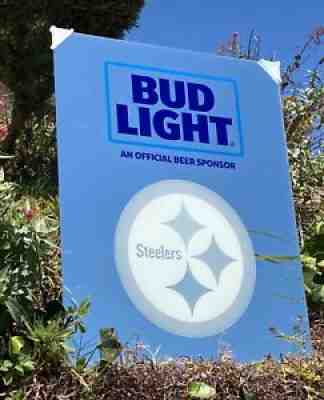 Bud Light Pittsburgh Steelers NFL LED Sign