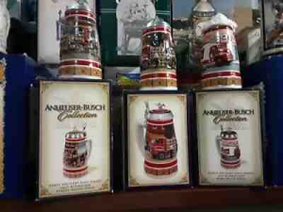 Anheuser Busch Budweiser Steins Early Delivery Days Full Series Ceramarte Mint