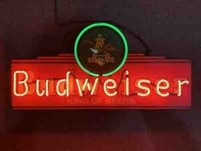 Vintage Budweiser Beer Neon Sign