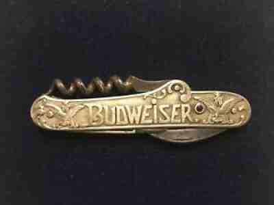 ANTIQUE BUDWEISER ANHEUSER BUSCH 1900S STANHOPE KNIFE, â??RAREâ? EC