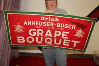 Rare Vintage 1920's Grape Bouquet Anheuser Busch Beer 39