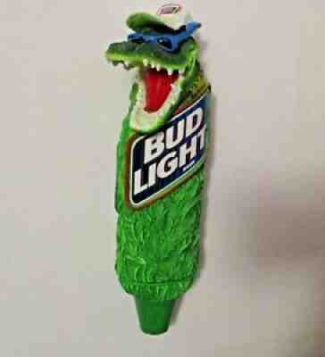 NOS BUD LIGHT BEER ALLIGATOR ADVERTISING BEER TAP TAPPER HANDLE ~ THE RARE ONE ~