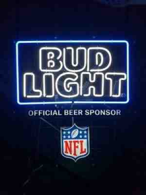 NFL Bud Light Official Beer Sponsor Neon Sign