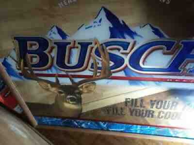 RARE Busch Beer BUCK Fill Your Tags Fill Your cooler MIRROR/SIGN