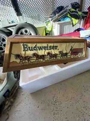 Rare Budweiser Pool Table Light Stain glass Lamp