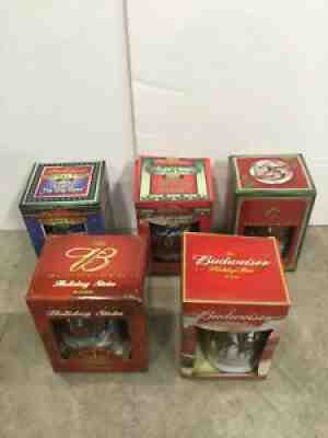 2002 2003 2004 2005 2006 Budweiser Anheuser Busch Holiday Christmas steins