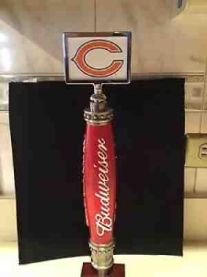 BUDWEISER BEER CHICAGO BEARS TAP HANDLE - FREE SHIPPING!