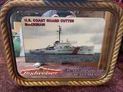 BUDWEISER U.S COAST GUARD CUTTER MACKINAW MIRROR