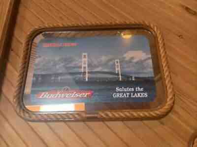 BUDWEISER MACKINAC BRIDGE MIRROR